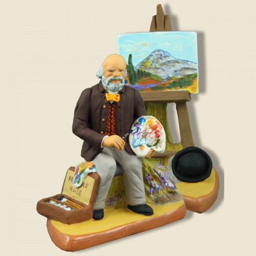 image: Grand peintre aixois et son chevalet