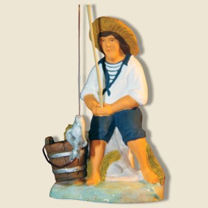image: Seated fisherman