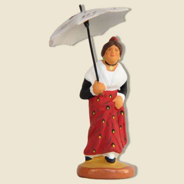 image: Arlésienne avec ombrelle
