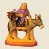 image: Woman on a dunkey