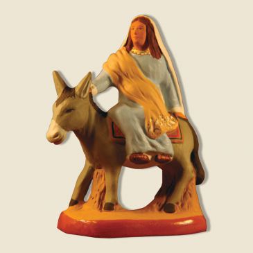 image: Blessed Virgin on donkey going to Bethléhem