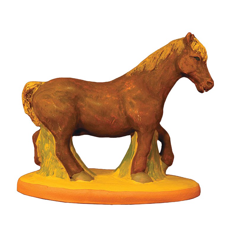 image: Cheval de trait marron
