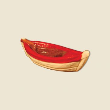 Fishing boat (all clay) red