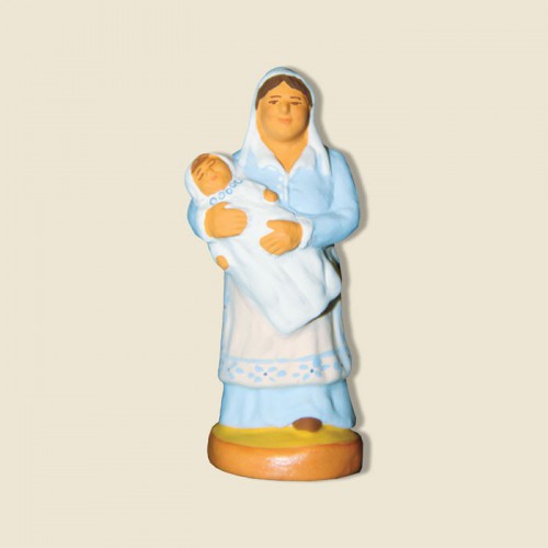 image: Nourrice avec bébé (bleue)
