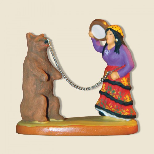 image: Gypsy woman with a bear
