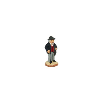 Santons De Provence Arterra - Frédéric Mistral, Collection Les Blancs, 7 Cm, Argile Décorée Main - 5