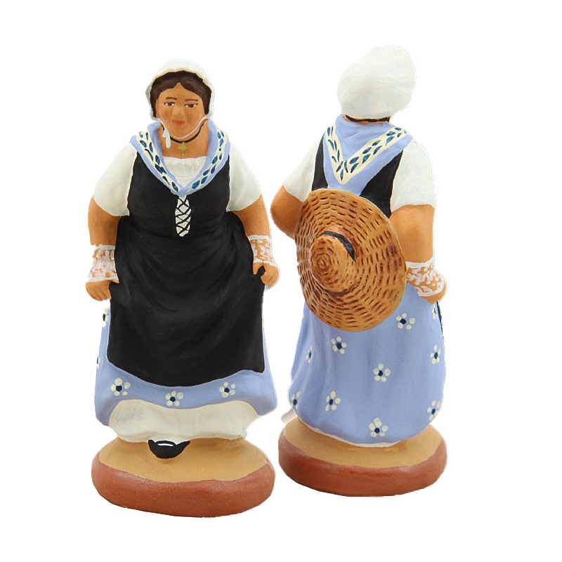 image: Lady dancing provençal quadrille (blue)