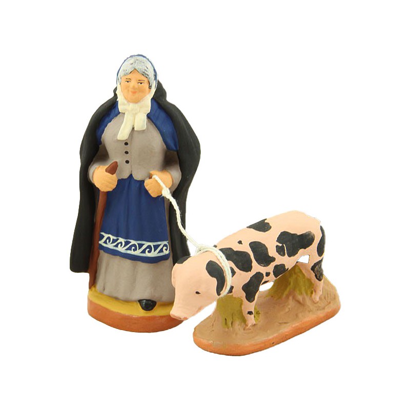 image: Tante Adeline et son cochon