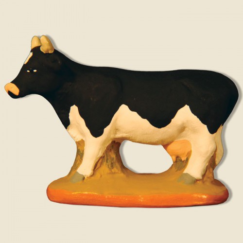 image: Vache Marguerite noire et blanche