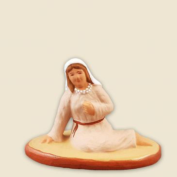 Sainte Vierge assise (beige) 6 cm