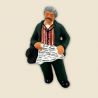Grand-father asleep - Figurine to be sitted