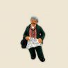 Grand-father asleep - Figurine to be sitted 6 cm
