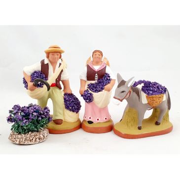 Lavender pickers 6 cm, dunky and lavender bush