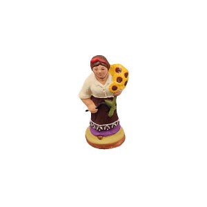 Dame aux tournesols - 4 cm