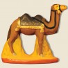 image: Camel standing blue blanket