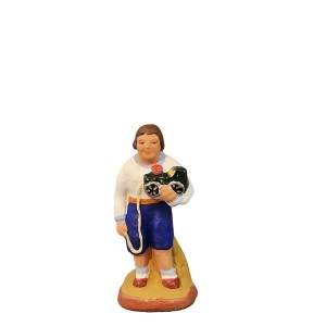 image: Boy with toy (train)