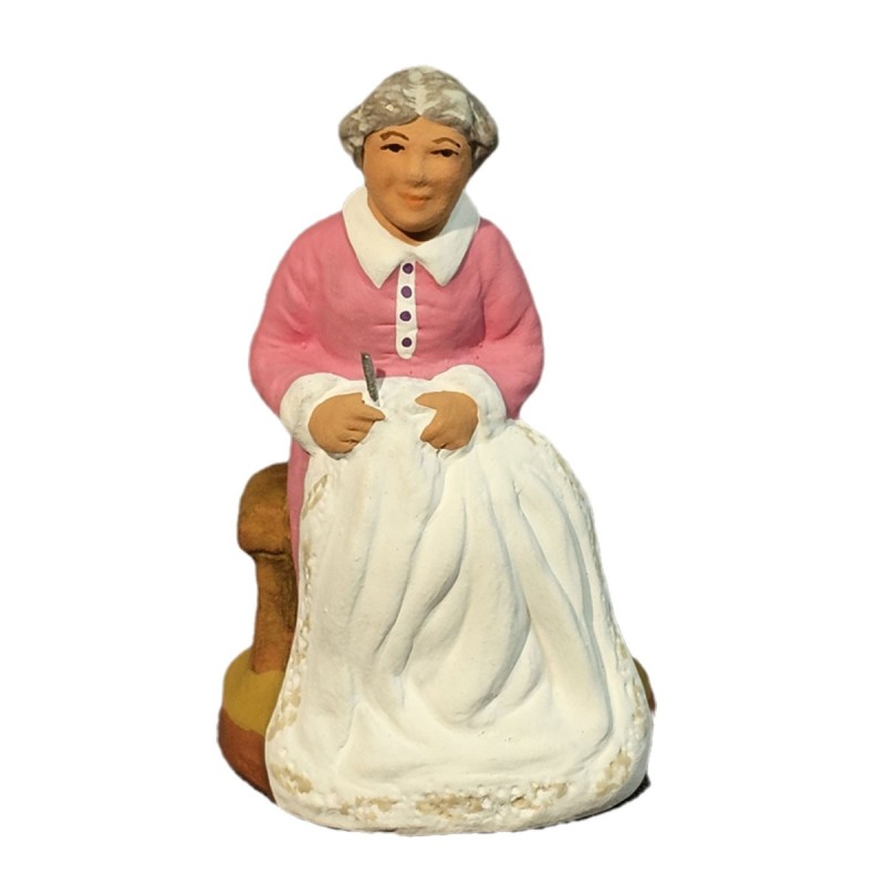 Woman embroiding