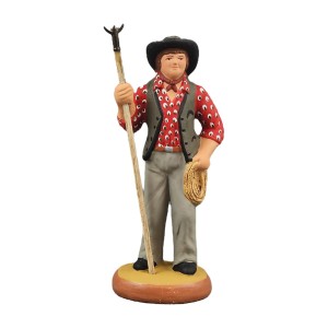 Camargue Gardian standing 6 cm - red shirt