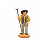 Gardian debout et son trident 4 cm chemise jaune