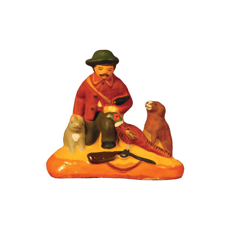 image: Good-hearted hunter seated