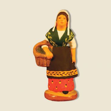 image: Provençal lady carrying olives