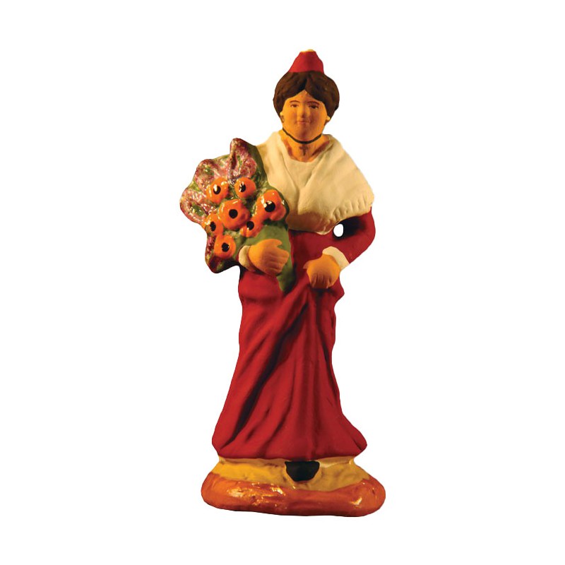 image: Arlésienne woman with flowers