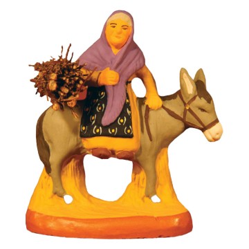 Santons De Provence – Âne – Collection 9 Cm – Argile Décorée Main En Provence