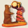image: Gypsy woman with a bear
