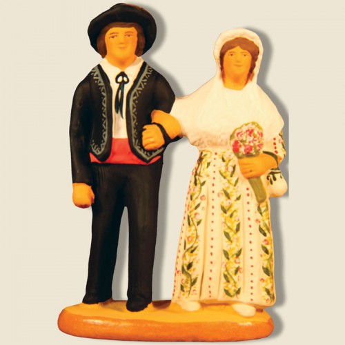 image: Provencal bride and groom